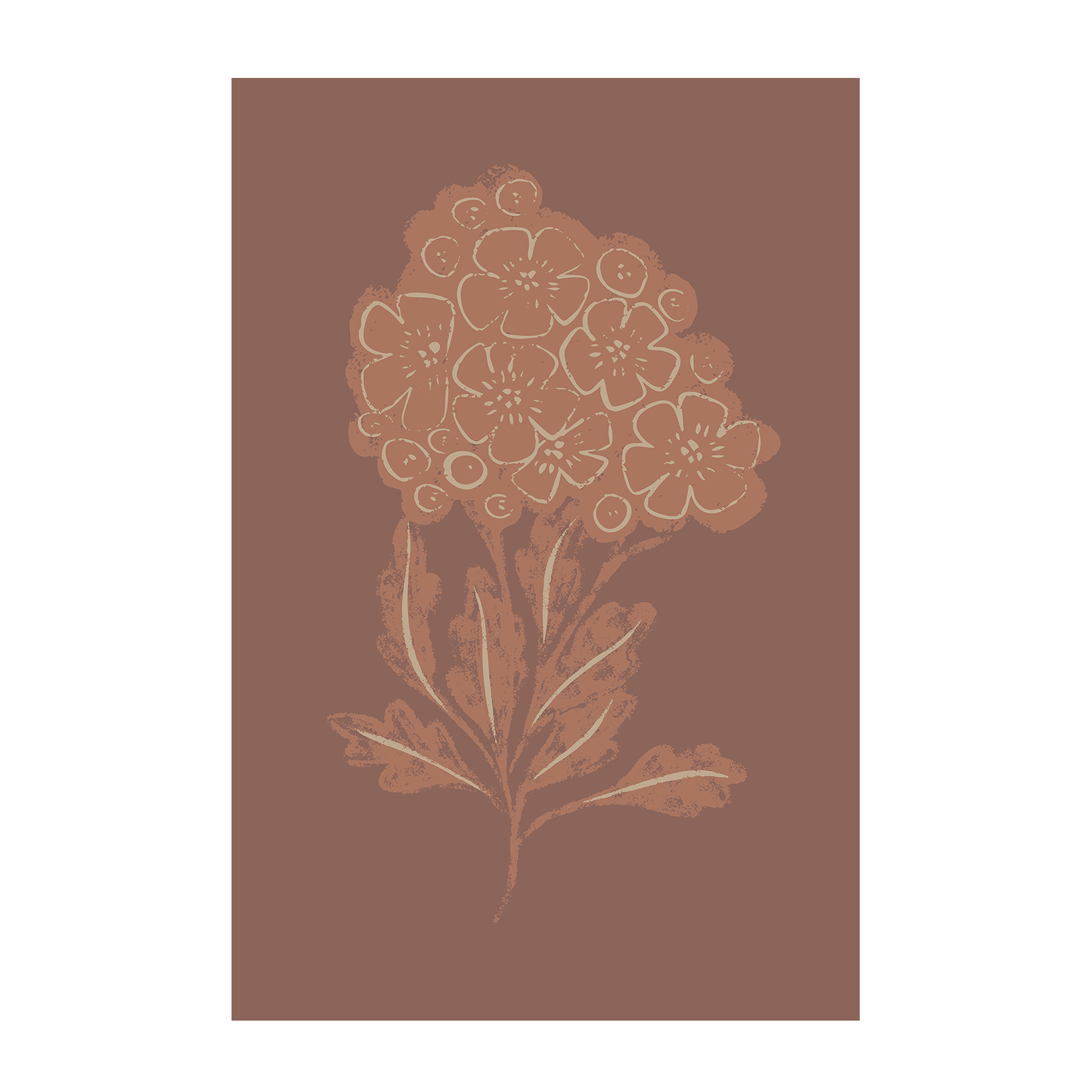 wall-art-print-canvas-poster-framed-Abstract Foliage Art & Mocha Bloom, Set Of 2 , By Nikita Jariwala-9