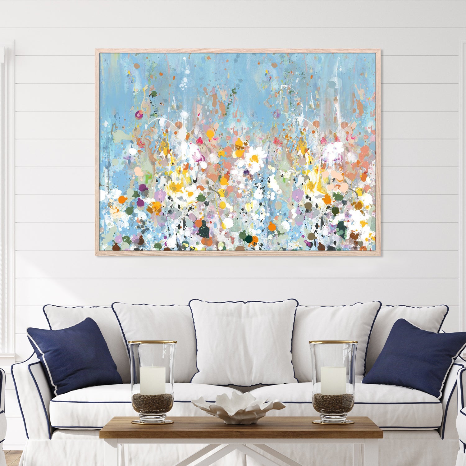 wall-art-print-canvas-poster-framed-Abstract Garden, Style A-8