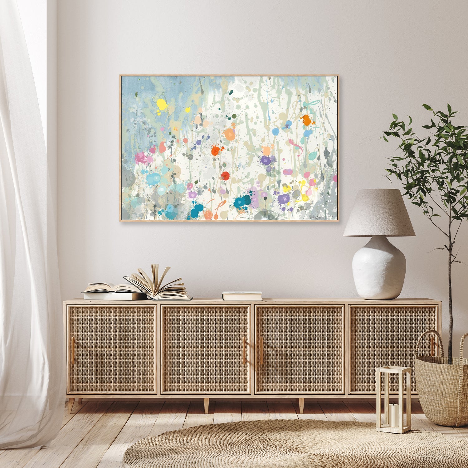 wall-art-print-canvas-poster-framed-Abstract Garden , Style B-9