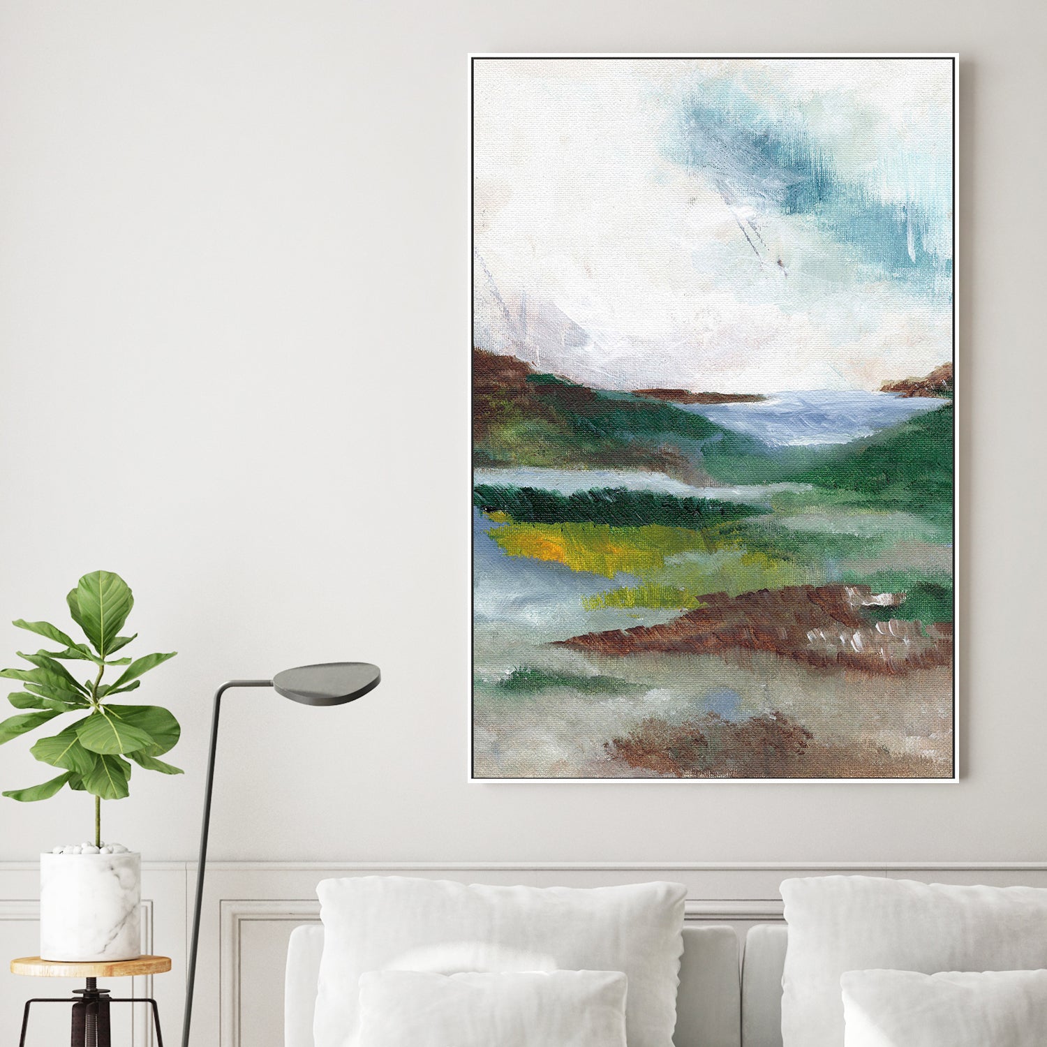 wall-art-print-canvas-poster-framed-Abstract Land , By Nikita Jariwala-2