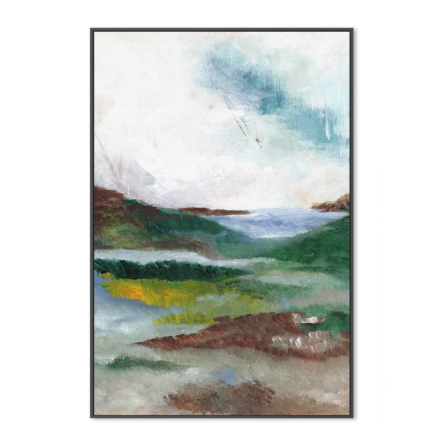 wall-art-print-canvas-poster-framed-Abstract Land , By Nikita Jariwala-3