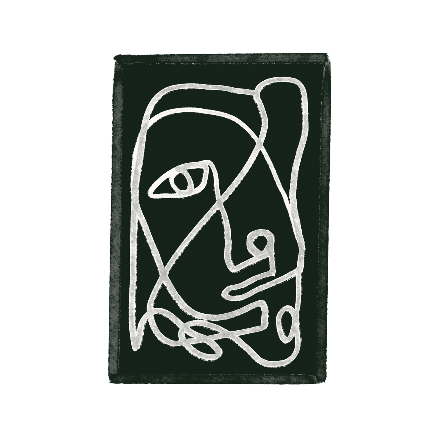 wall-art-print-canvas-poster-framed-Abstract Lined Black-3