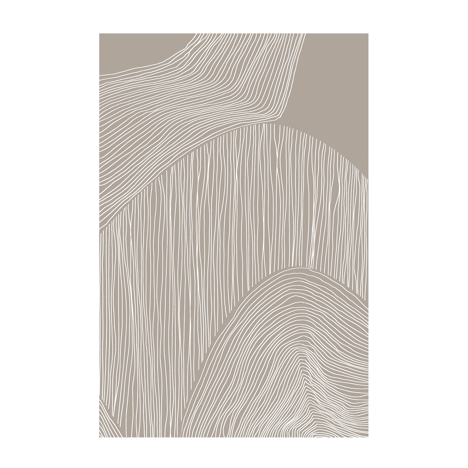 wall-art-print-canvas-poster-framed-Abstract Organic Lines & Flowing Contours Line Art, Set Of 2-8