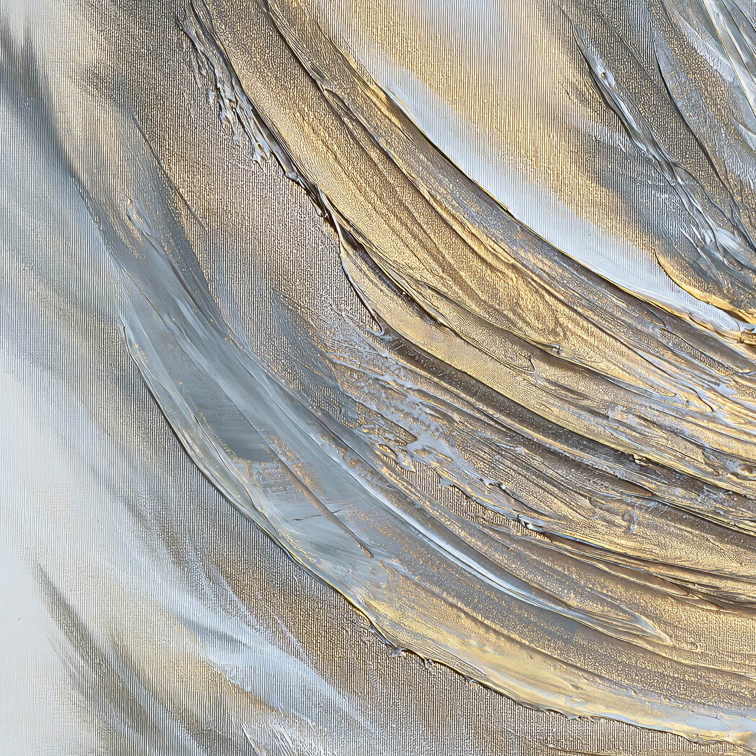 wall-art-print-canvas-poster-framed-Abstract Wing in Gold and White-10