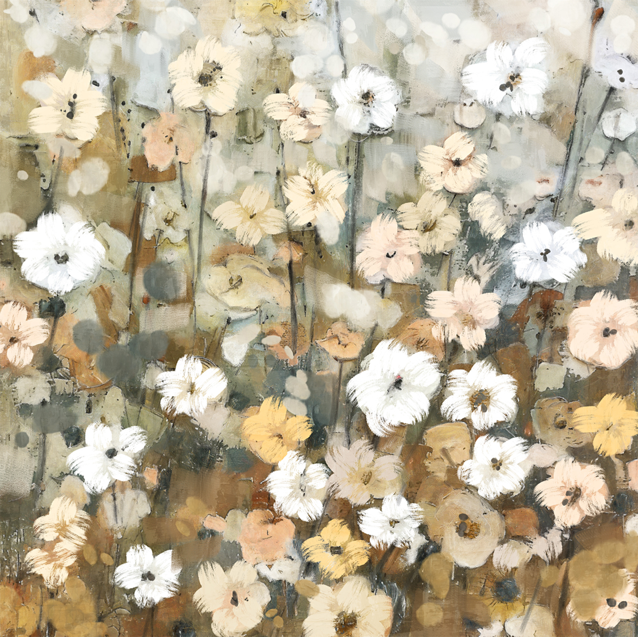 wall-art-print-canvas-poster-framed-Abstracted Florals, Style C , By Nina Blue-1