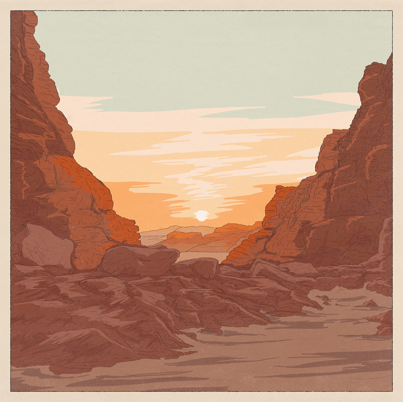 wall-art-print-canvas-poster-framed-Aeolian Sunrise , By Cai & Jo-1