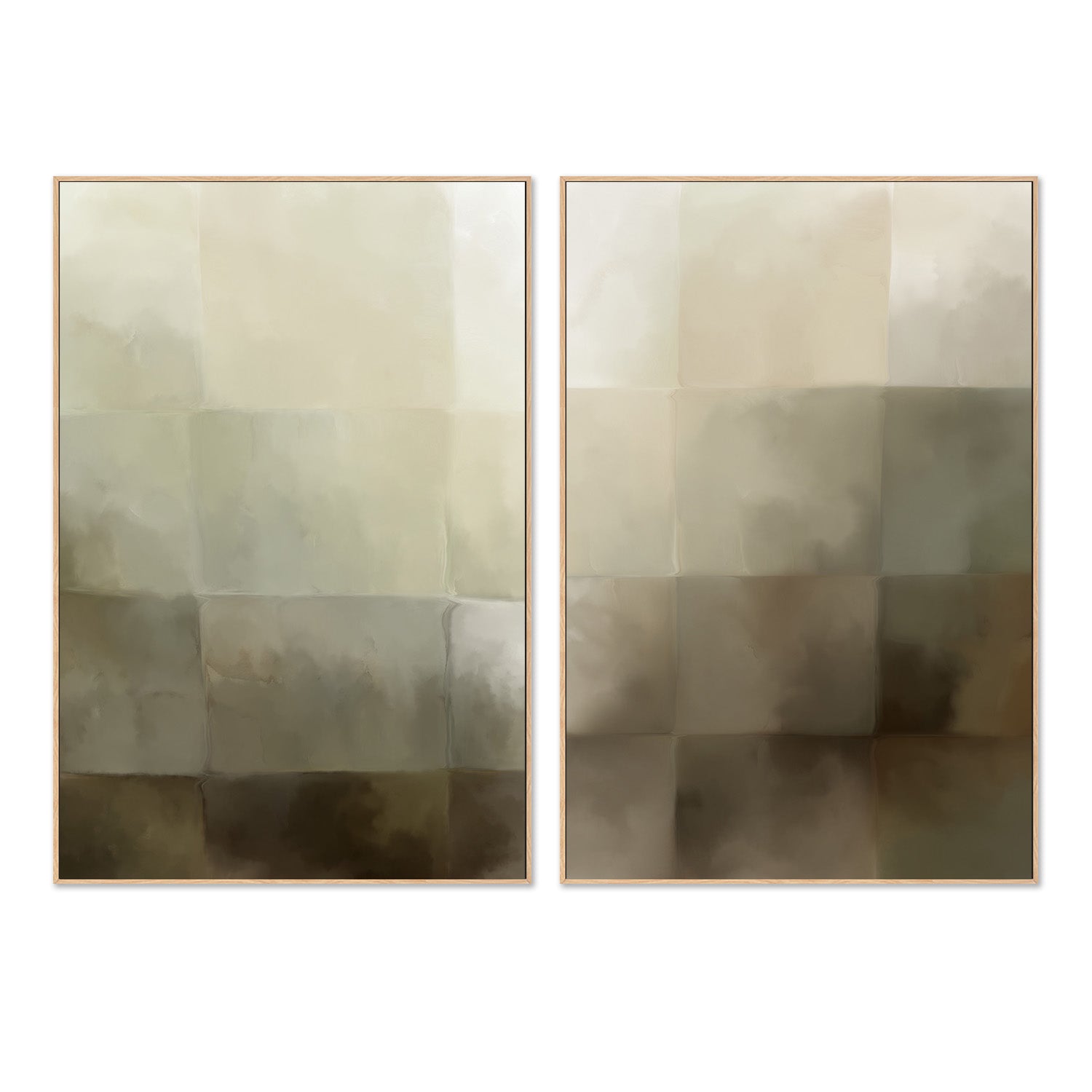 wall-art-print-canvas-poster-framed-After All, Neutral Abstract, Style A & B, Set Of 2 , By Karine Tonial Grimm-4