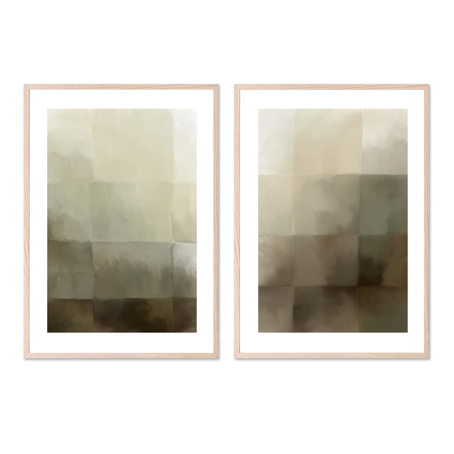 wall-art-print-canvas-poster-framed-After All, Neutral Abstract, Style A & B, Set Of 2 , By Karine Tonial Grimm-6