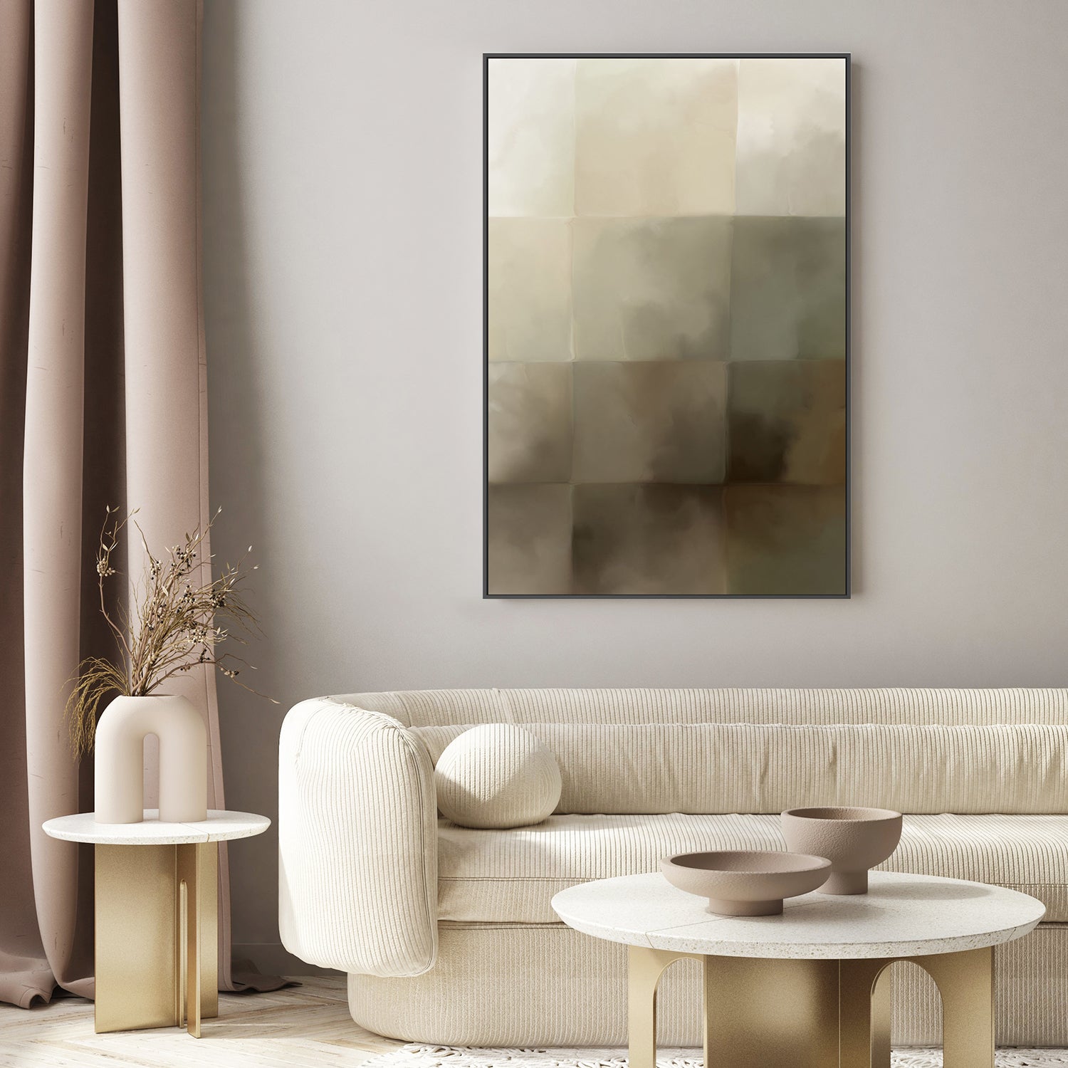 wall-art-print-canvas-poster-framed-After All, Neutral Abstract, Style B , By Karine Tonial Grimm-7