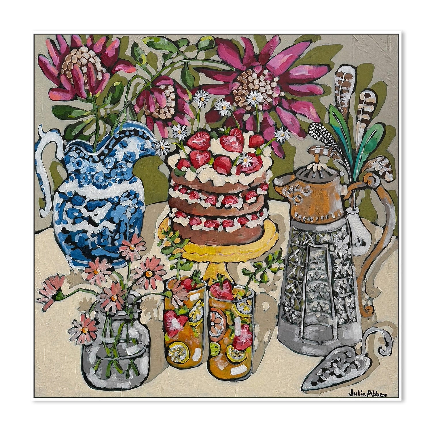wall-art-print-canvas-poster-framed-Afternoon Pimms , By Julia Abbey-5
