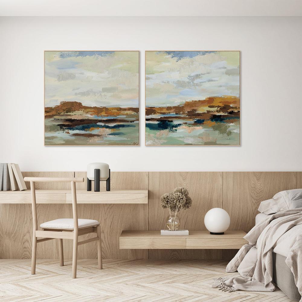 wall-art-print-canvas-poster-framed-American West, Style A & B, Set Of 2-9