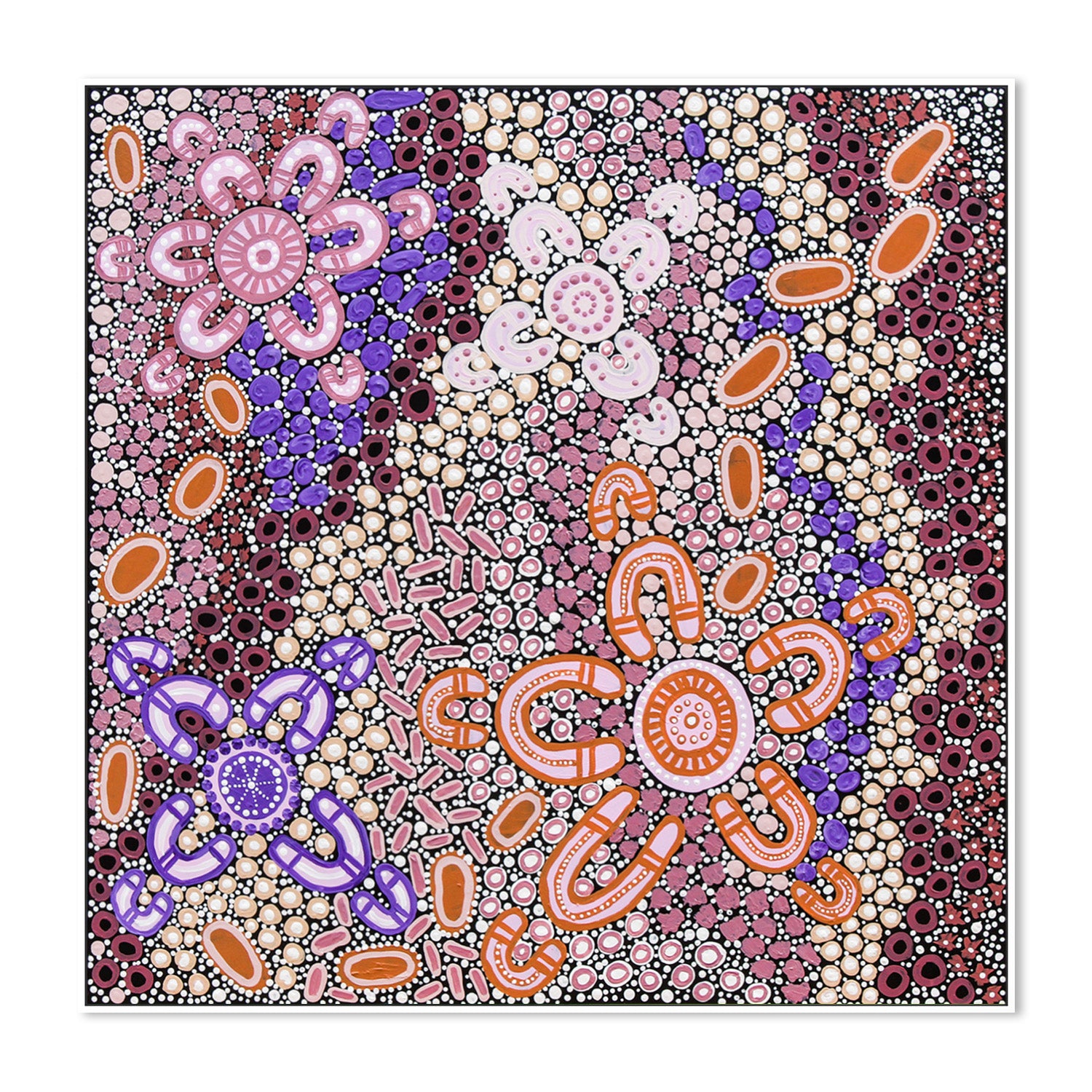 wall-art-print-canvas-poster-framed-Among the Wildflowers Women and Babies-5