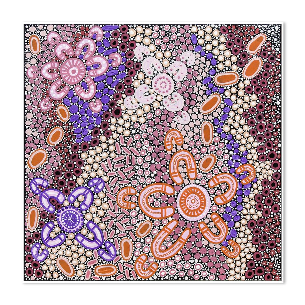 wall-art-print-canvas-poster-framed-Among the Wildflowers Women and Babies-5