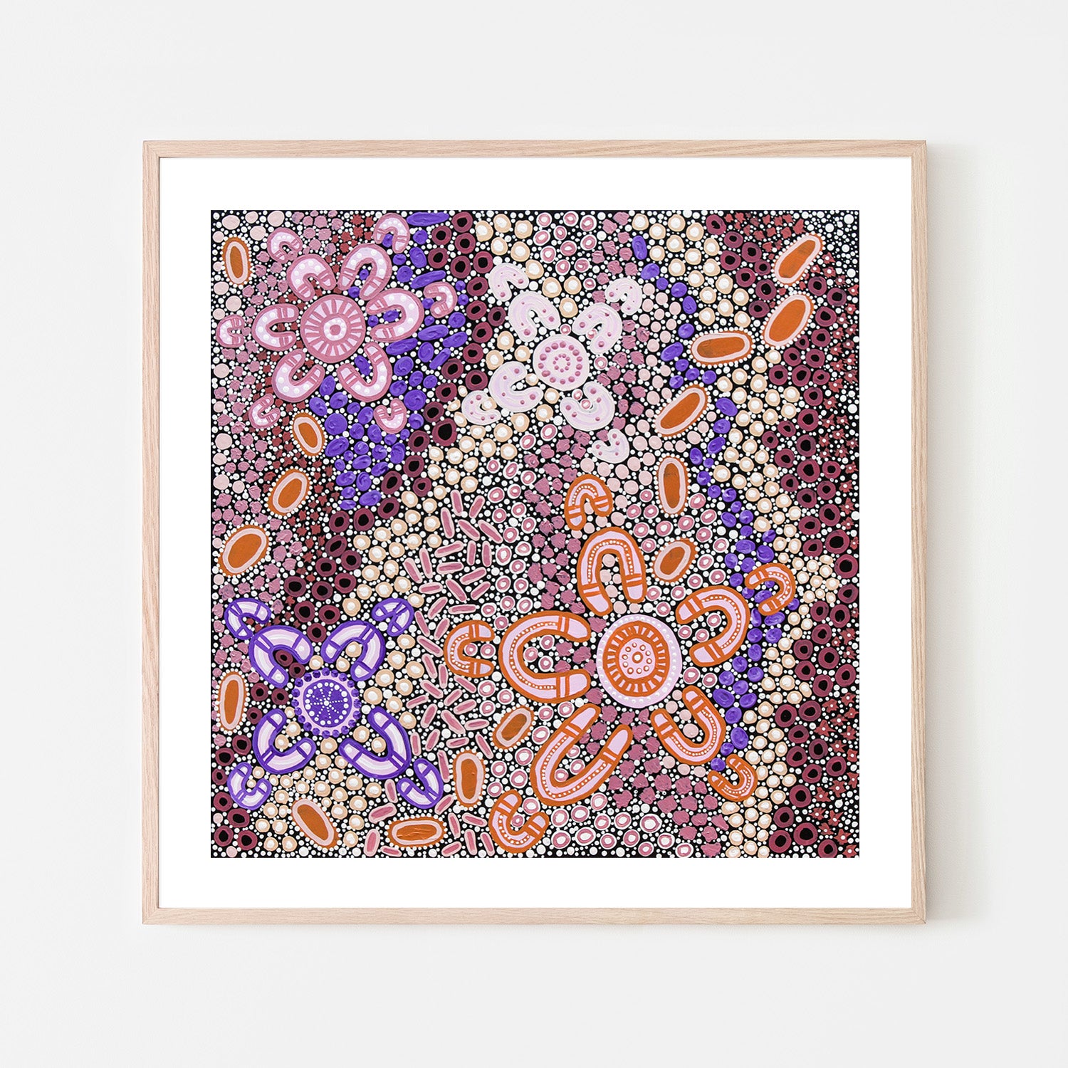 wall-art-print-canvas-poster-framed-Among the Wildflowers Women and Babies-6