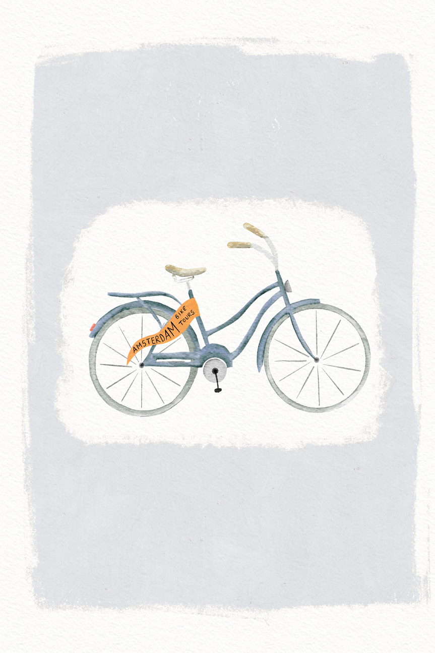 wall-art-print-canvas-poster-framed-Amsterdam Bike , By Leah Straatsma-1