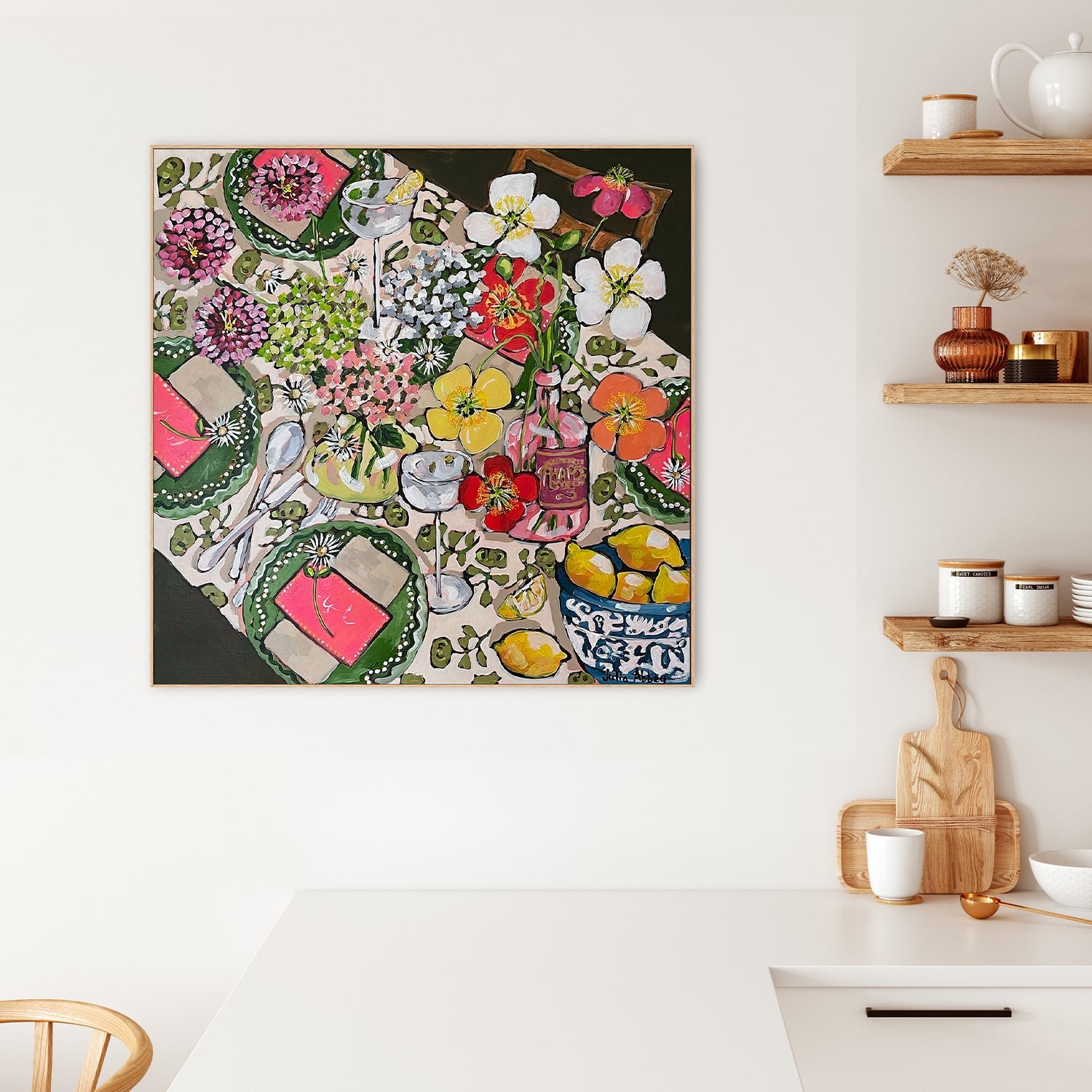 wall-art-print-canvas-poster-framed-An Invitation To Lunch , By Julia Abbey-2