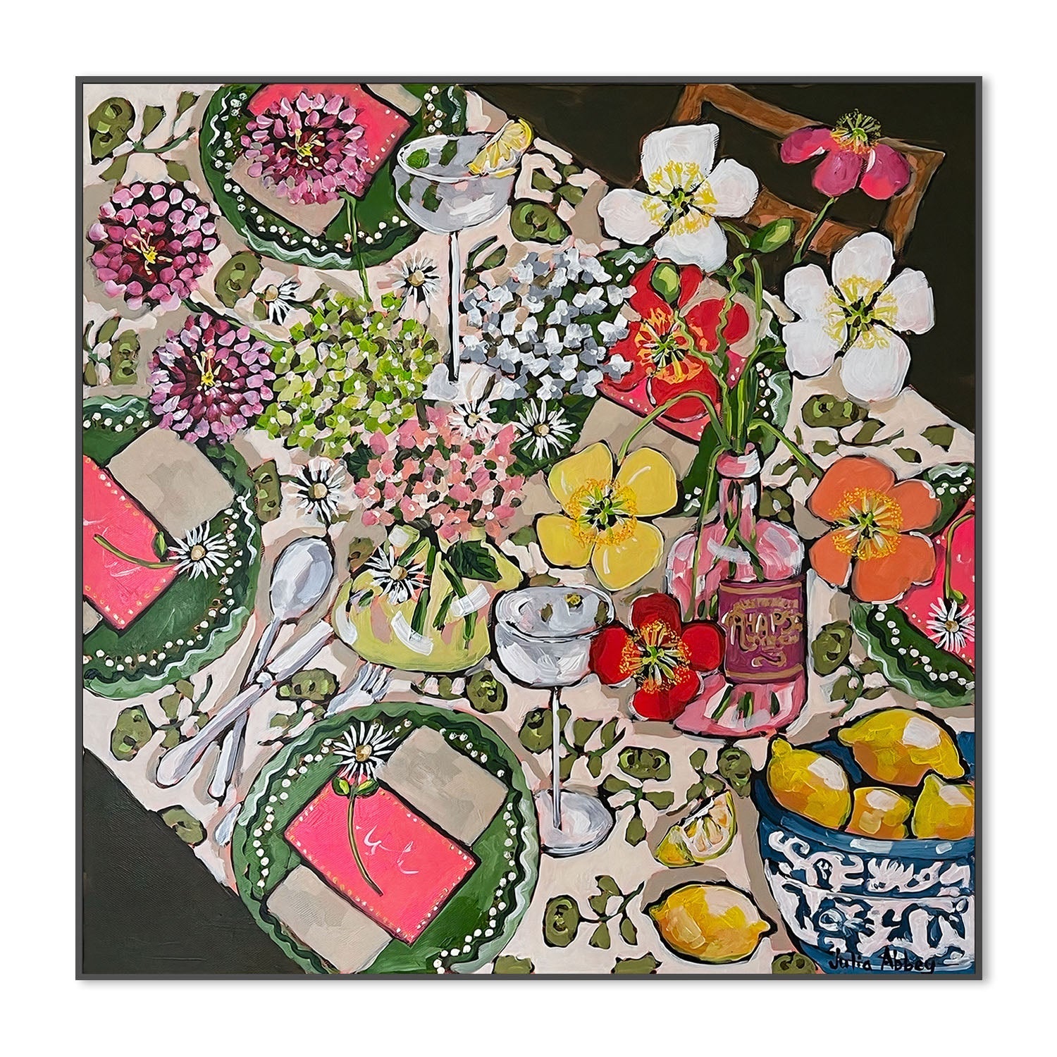 wall-art-print-canvas-poster-framed-An Invitation To Lunch , By Julia Abbey-3