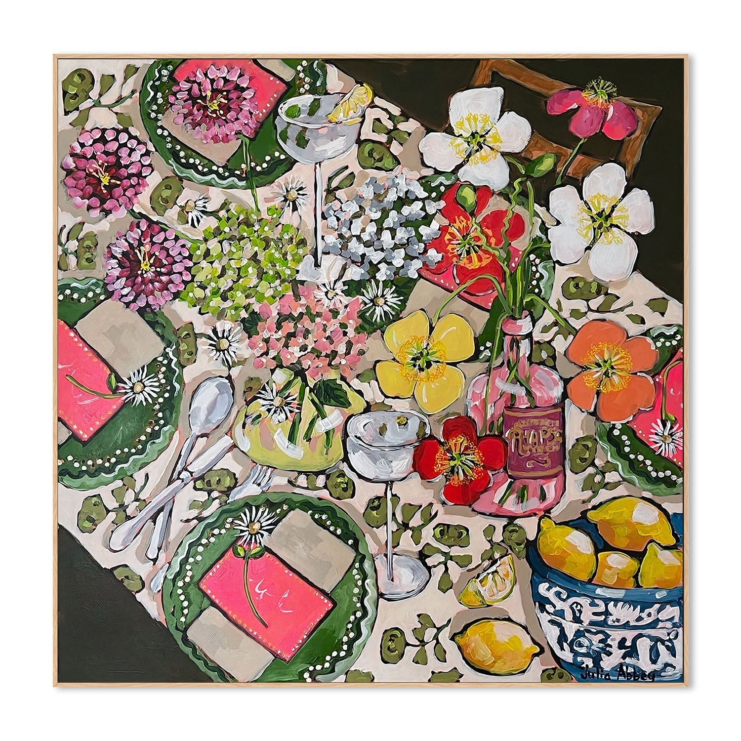 wall-art-print-canvas-poster-framed-An Invitation To Lunch , By Julia Abbey-4