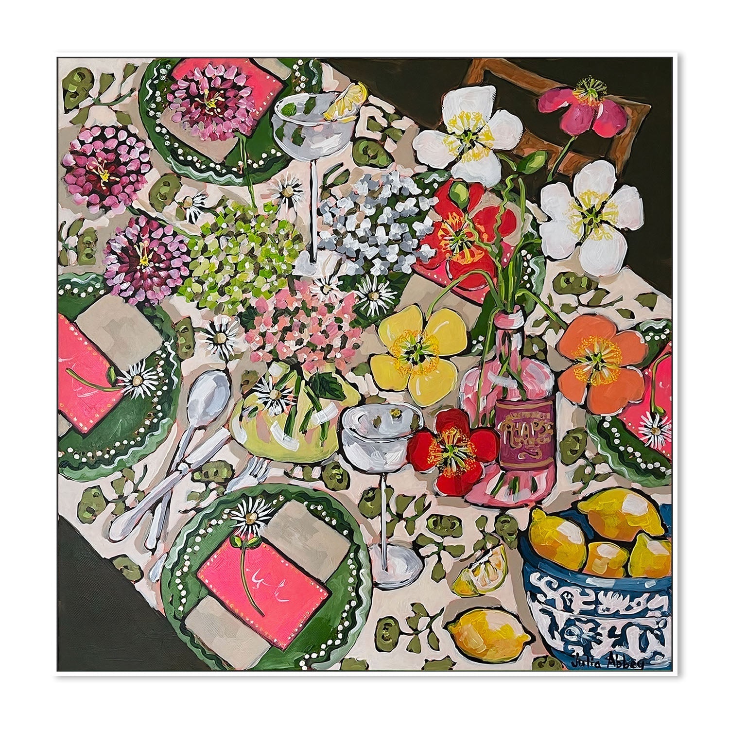 wall-art-print-canvas-poster-framed-An Invitation To Lunch , By Julia Abbey-5