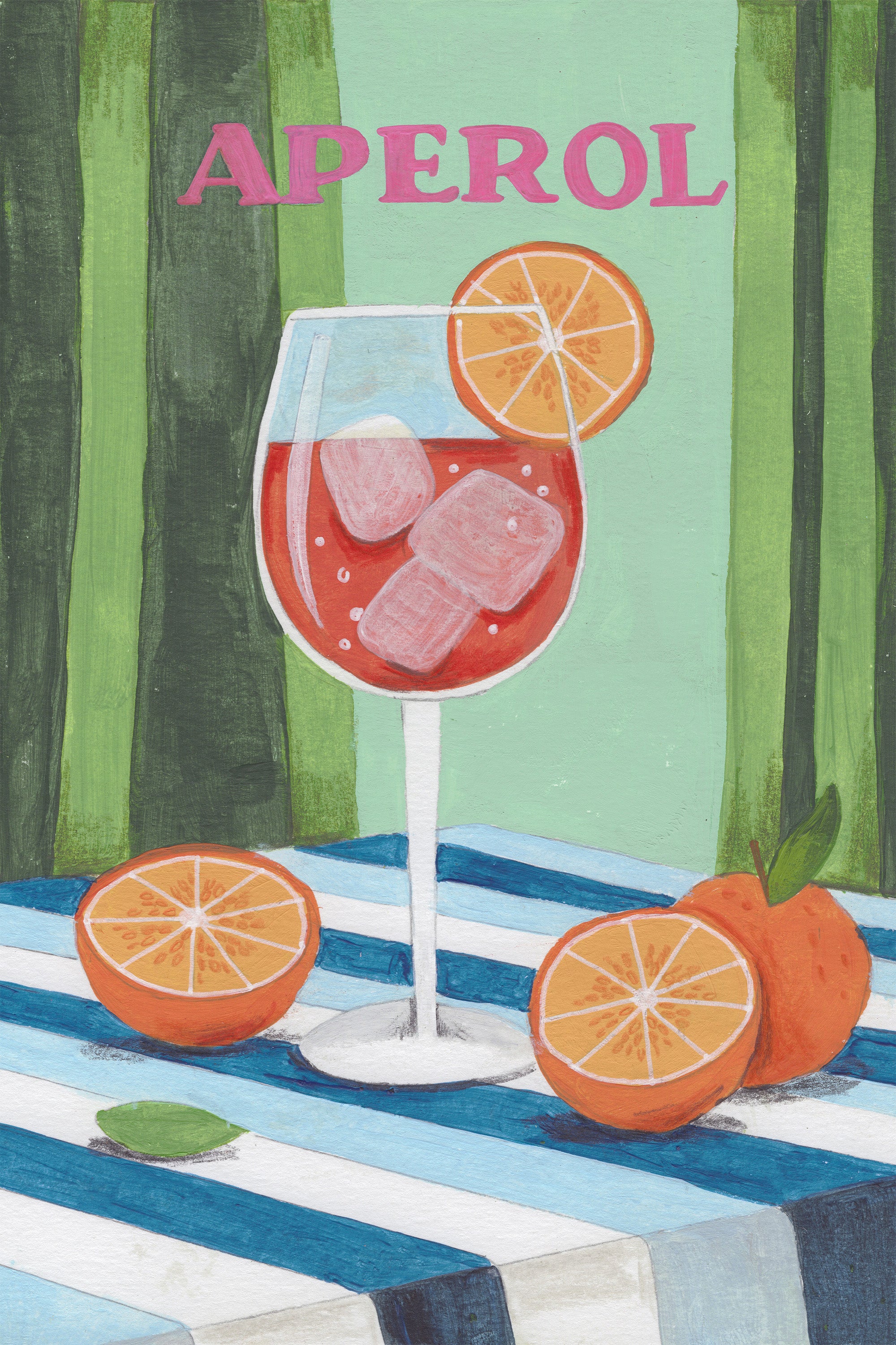 wall-art-print-canvas-poster-framed-Aperol Spritz Cocktail-1