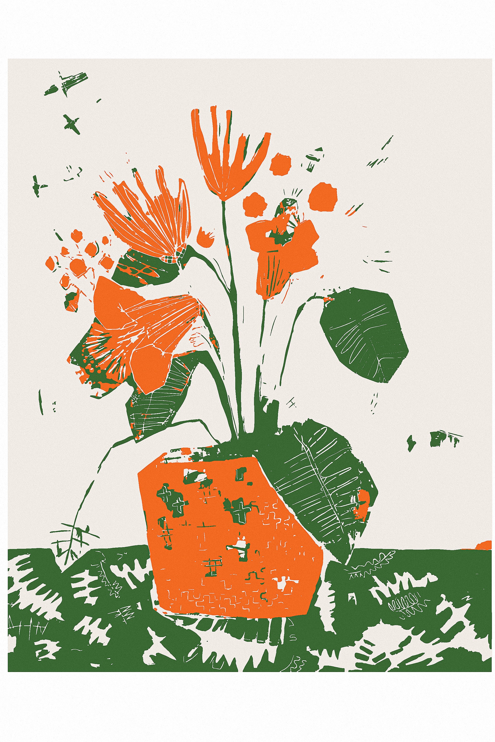 wall-art-print-canvas-poster-framed-Apricot Blooms-1