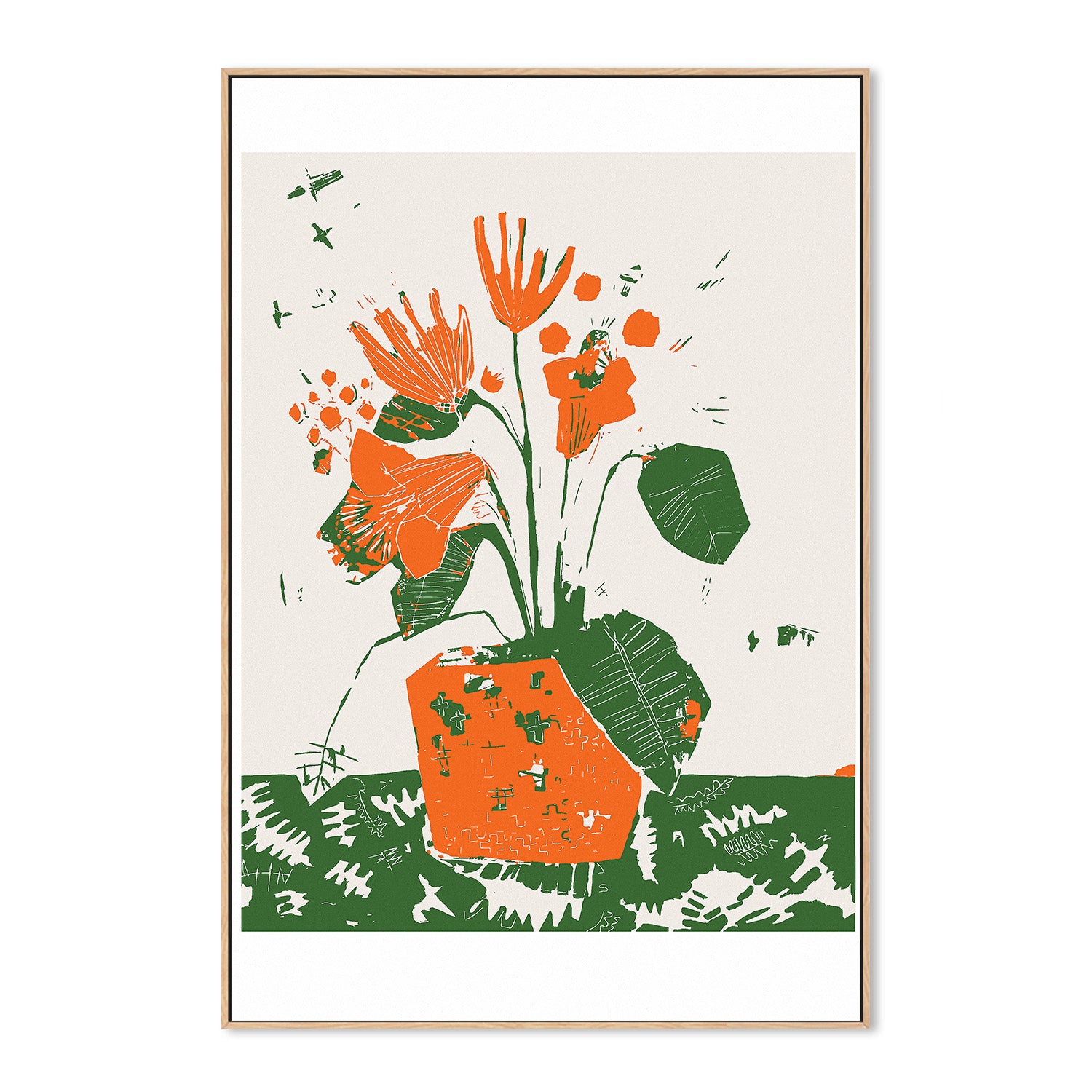wall-art-print-canvas-poster-framed-Apricot Blooms-4