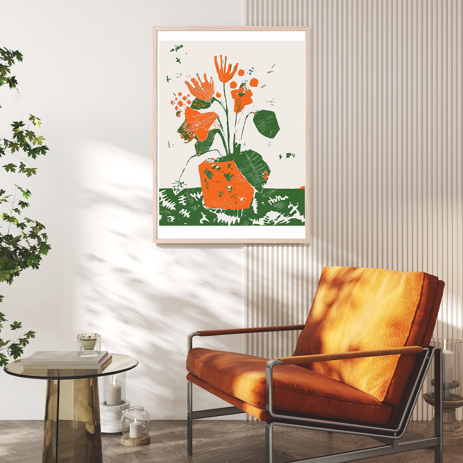 wall-art-print-canvas-poster-framed-Apricot Blooms-9