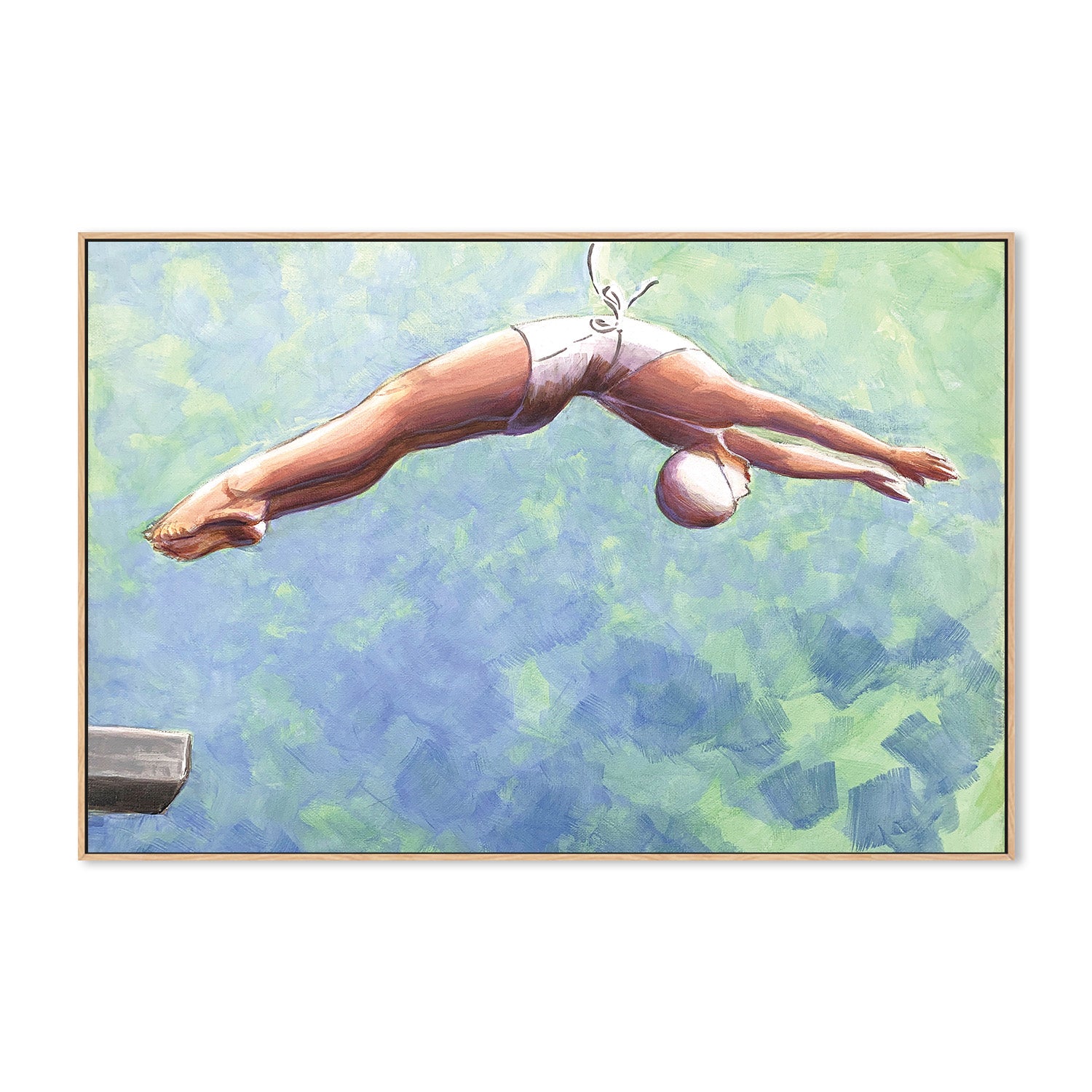 wall-art-print-canvas-poster-framed-Aqua High Diver-4