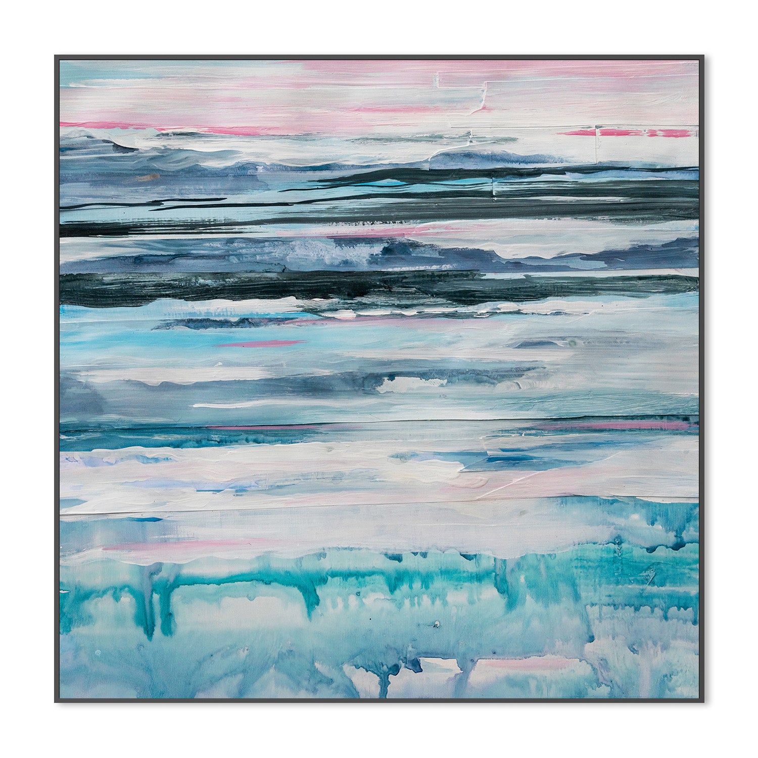 wall-art-print-canvas-poster-framed-Aqua Horizon , By Amelia Aveline-3