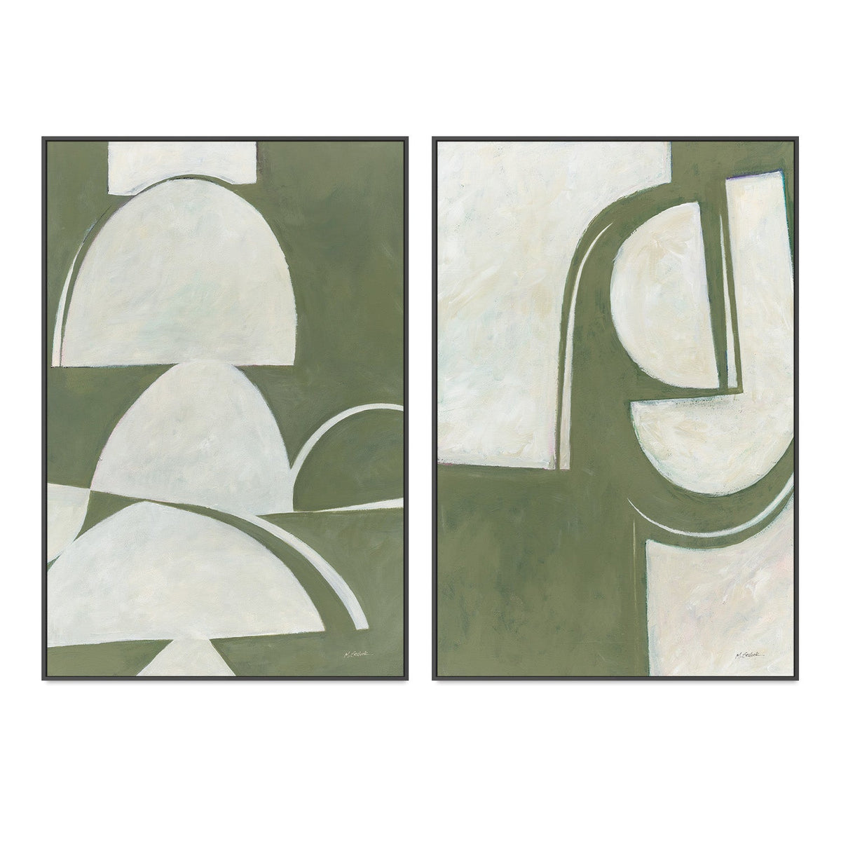 wall-art-print-canvas-poster-framed-Artifact, Style A & B, Set Of 2-3