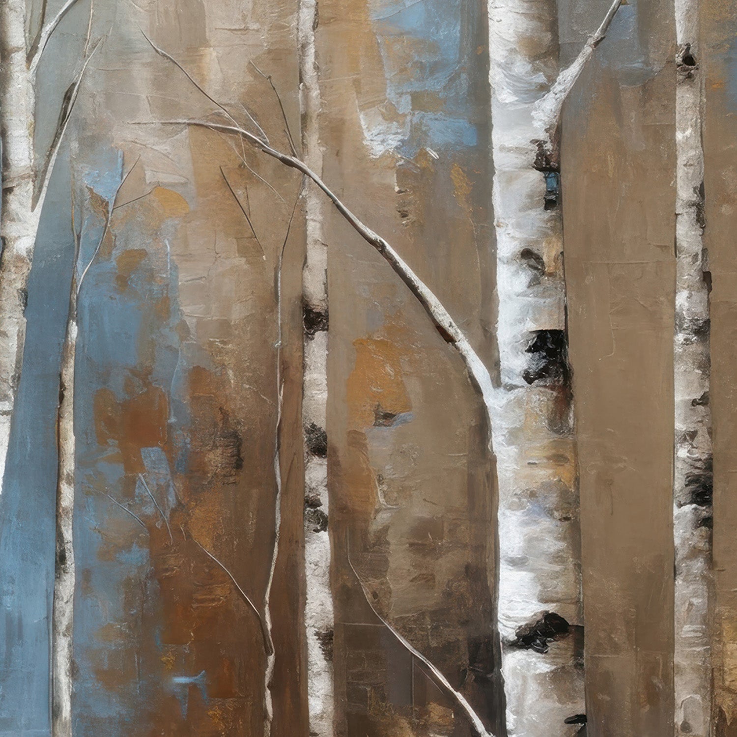 wall-art-print-canvas-poster-framed-aspen grove and clear blue sky-11