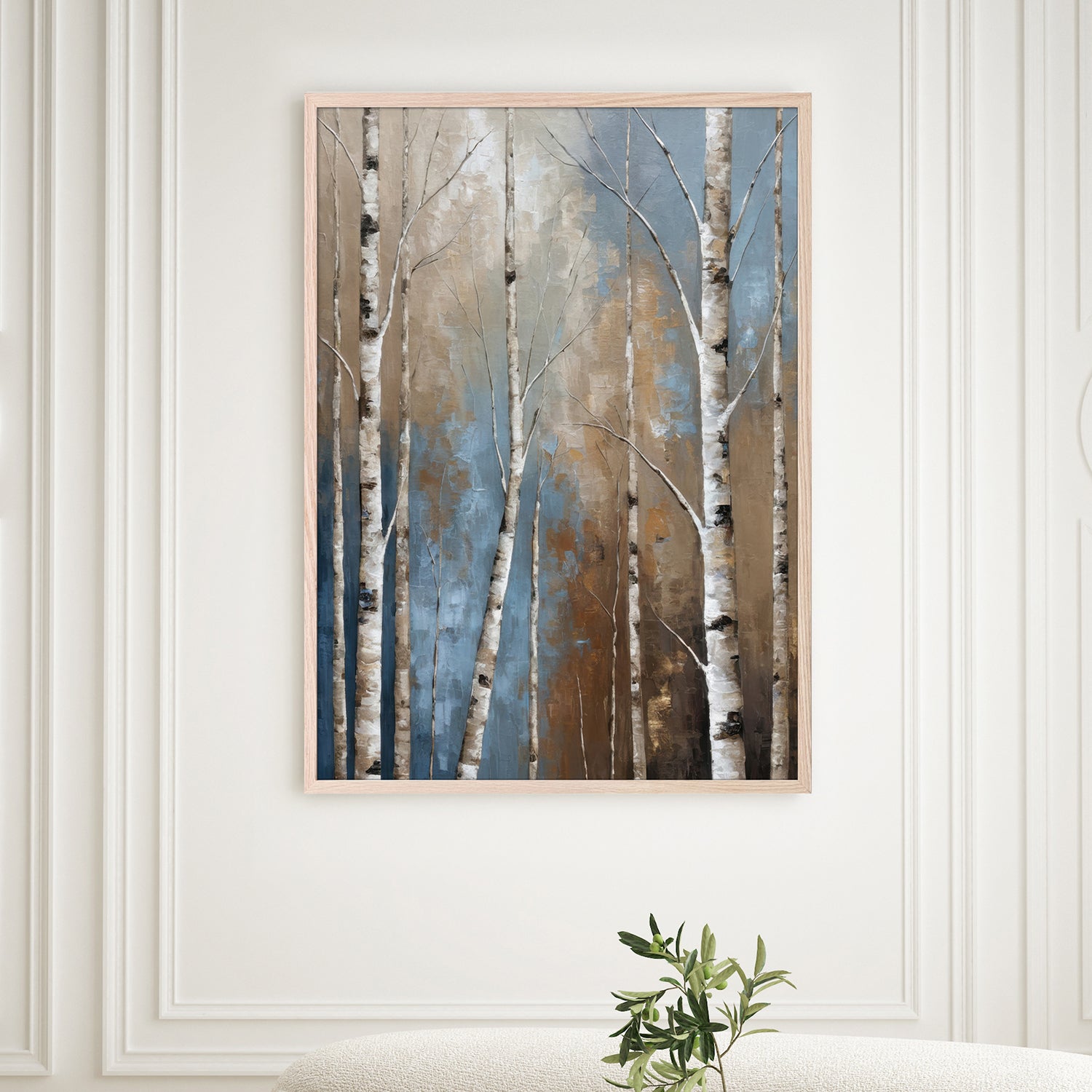 wall-art-print-canvas-poster-framed-aspen grove and clear blue sky-2