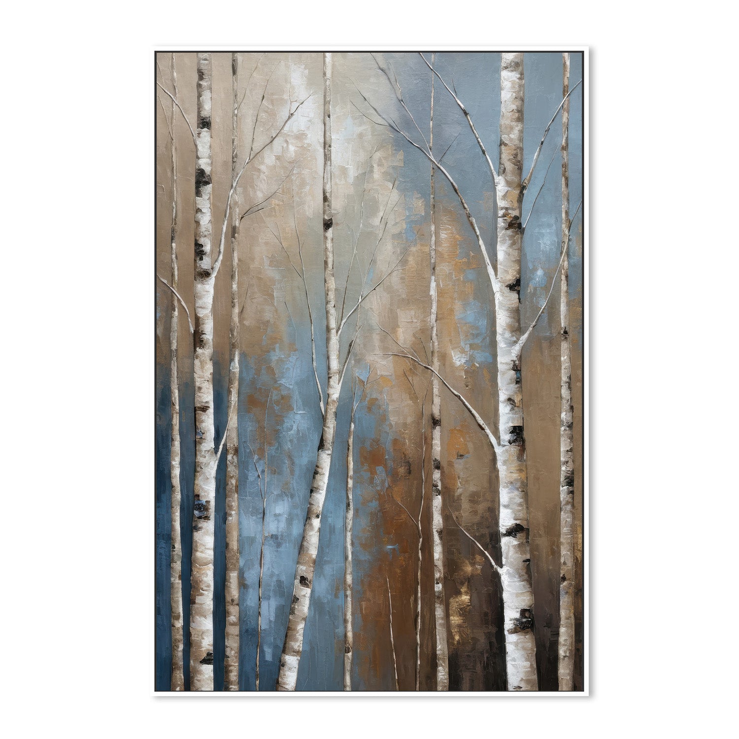 wall-art-print-canvas-poster-framed-aspen grove and clear blue sky-5