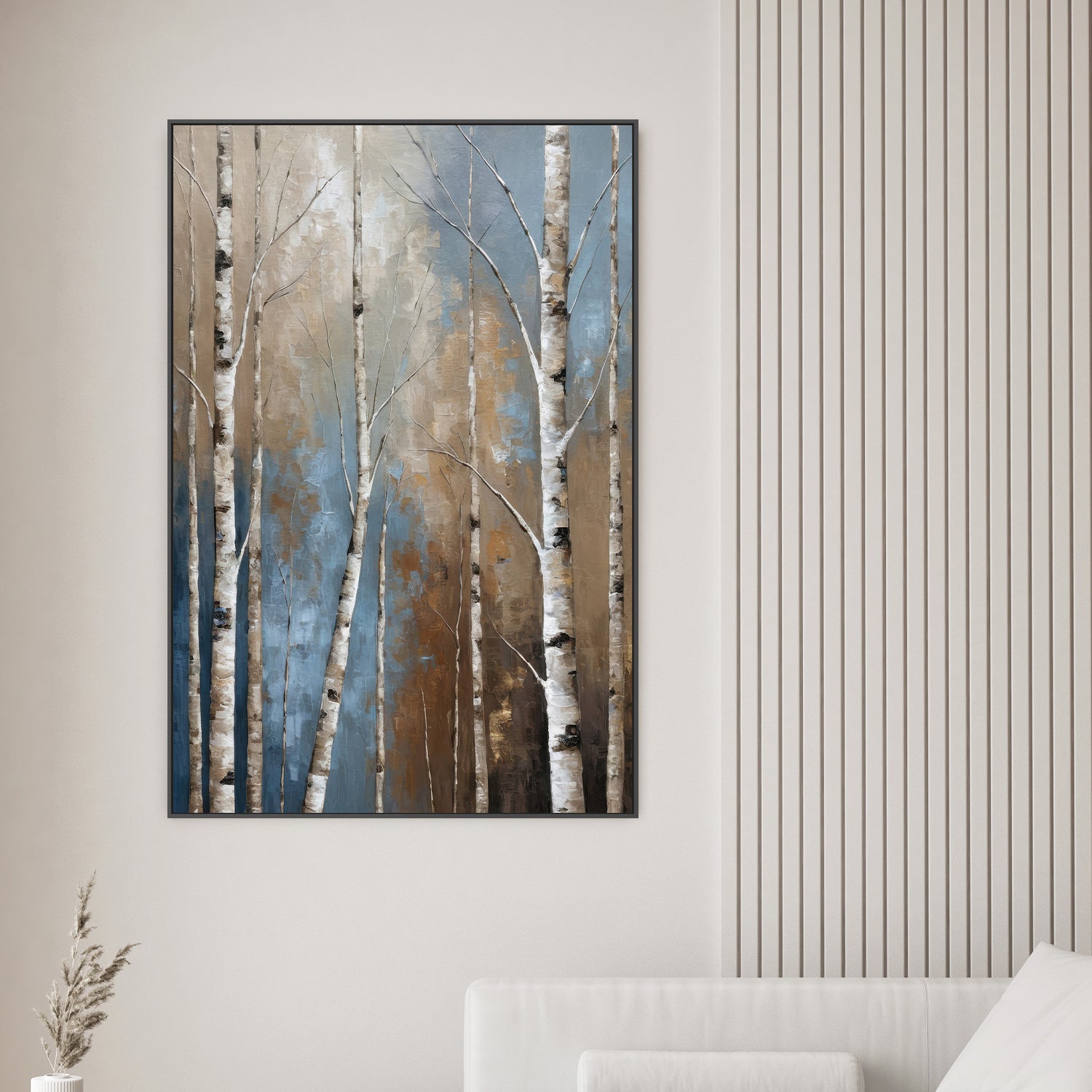 wall-art-print-canvas-poster-framed-aspen grove and clear blue sky-7
