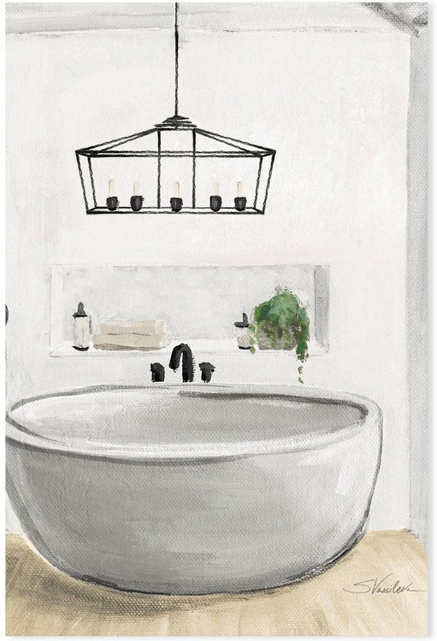 wall-art-print-canvas-poster-framed-Attic Bathroom, Style B-by-Silvia Vassileva-Gioia Wall Art
