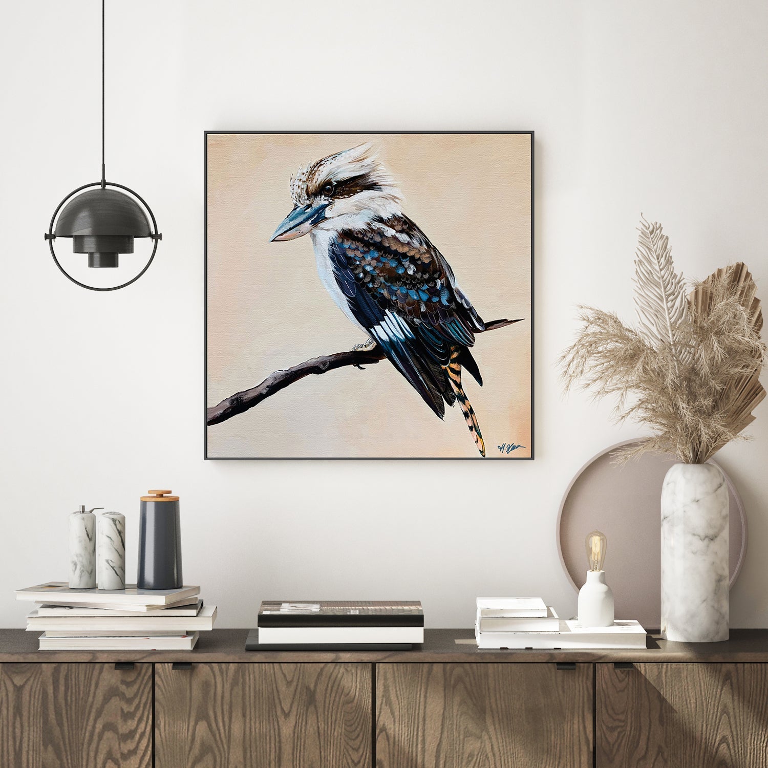 August, Kookaburra Painting