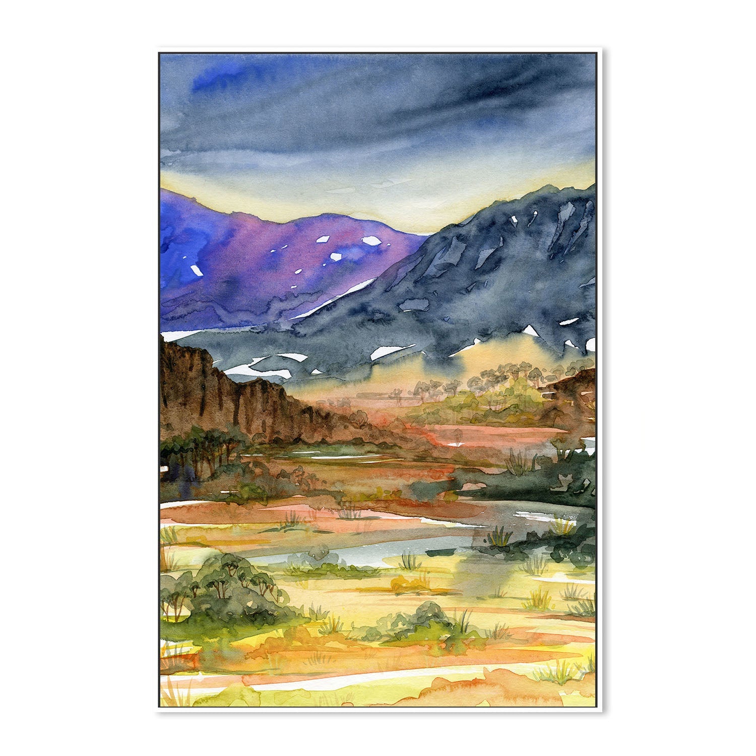 wall-art-print-canvas-poster-framed-Australian Landscape Mountains, Style A , By Jessie Mitchelson-5