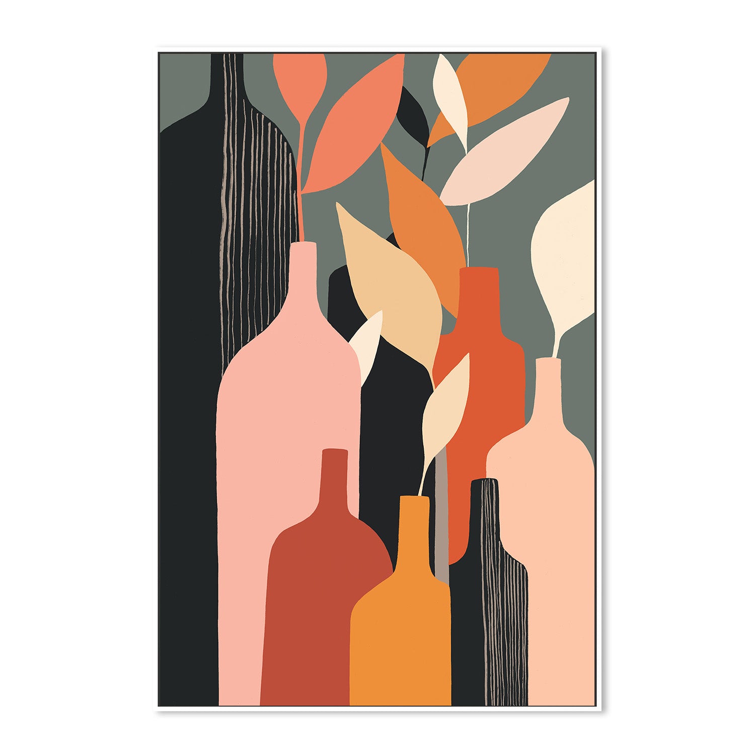 wall-art-print-canvas-poster-framed-Autumn Bottles-5