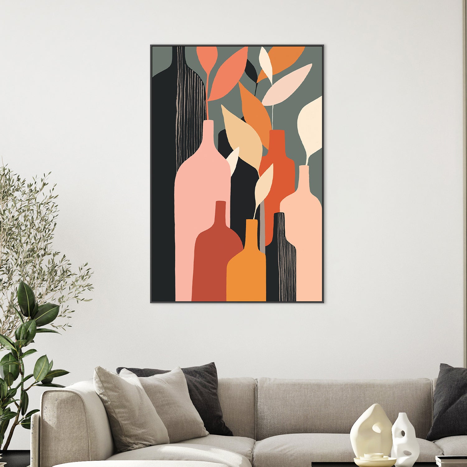 wall-art-print-canvas-poster-framed-Autumn Bottles-7