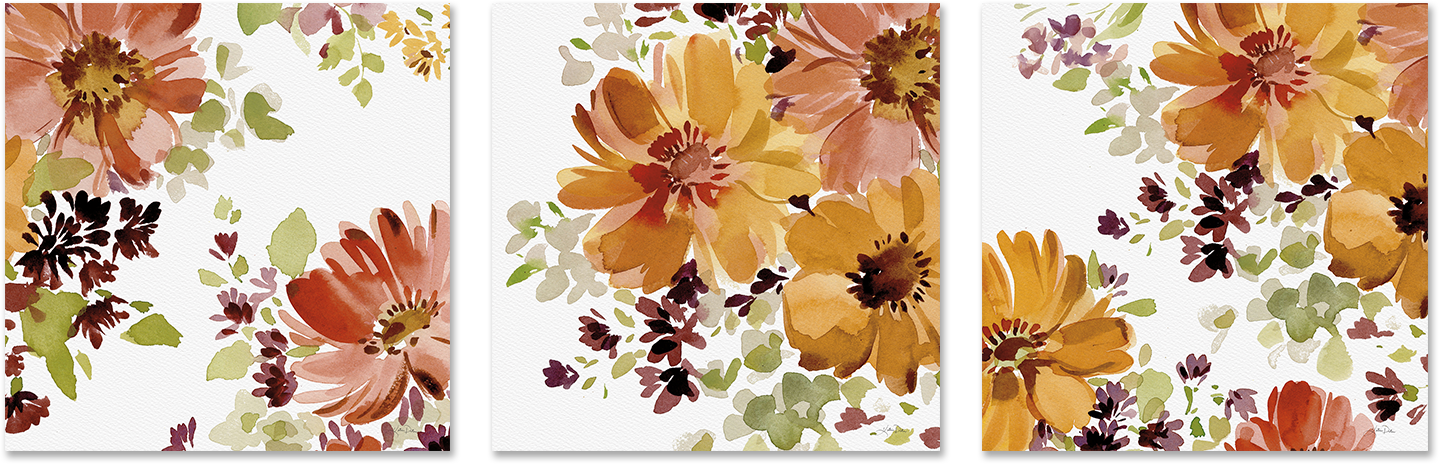 wall-art-print-canvas-poster-framed-Autumn Joy, Style A, B & C, Set Of 3 , By Katrina Pete-1