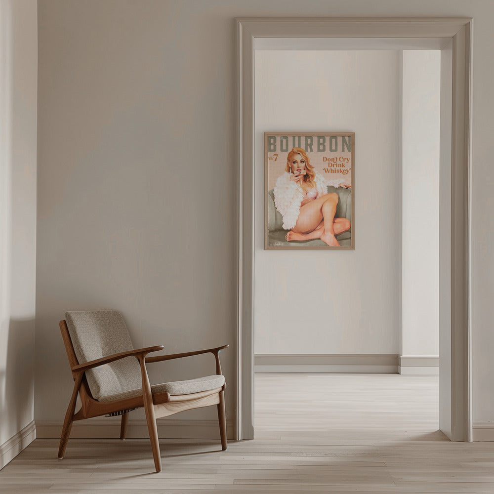 wall-art-print-canvas-poster-framed-Babes of Bourbon Vol 7 Sexy Vintage Whiskey Pinup Girl , By Brett Gramse-10
