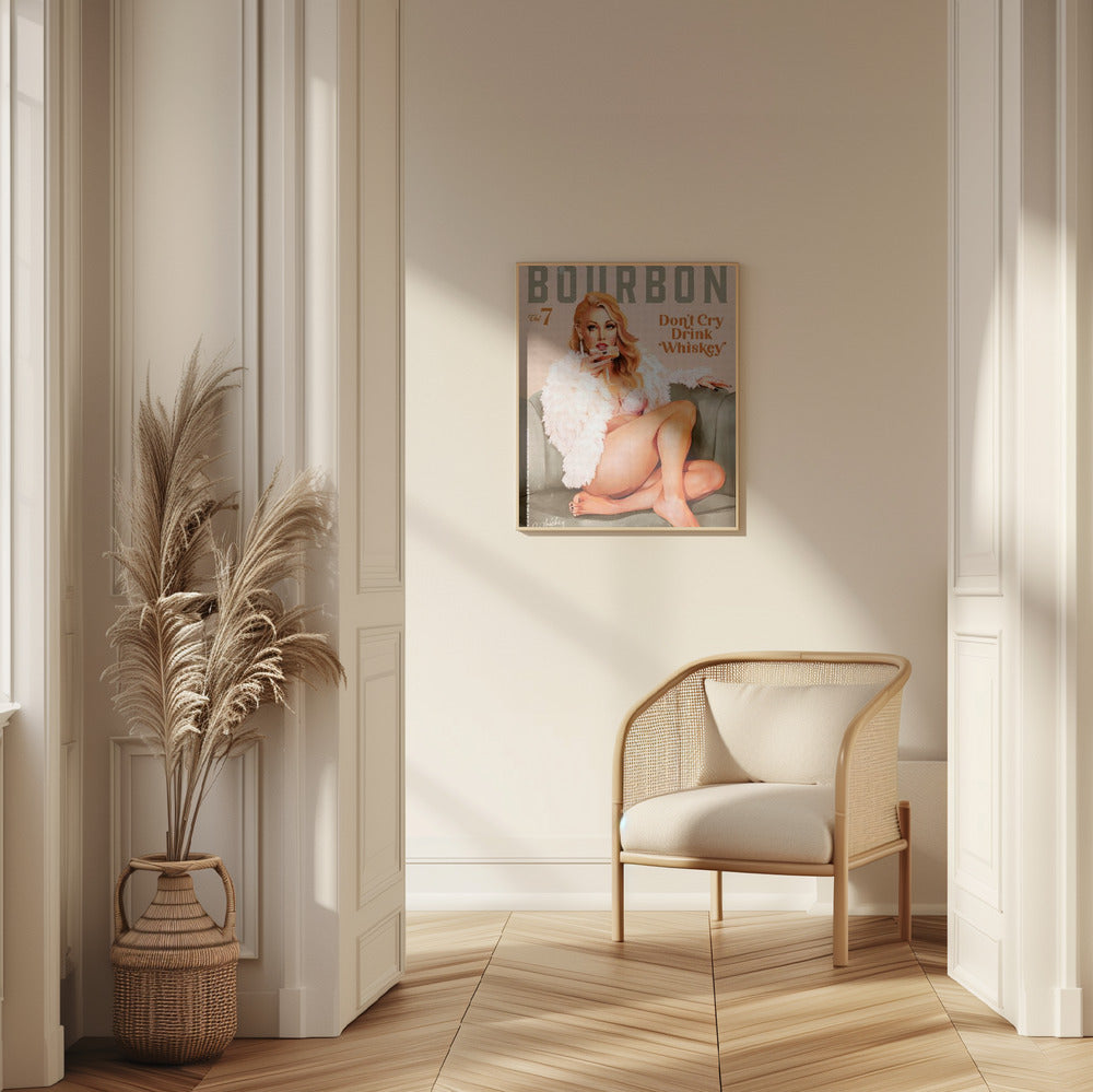 wall-art-print-canvas-poster-framed-Babes of Bourbon Vol 7 Sexy Vintage Whiskey Pinup Girl , By Brett Gramse-7