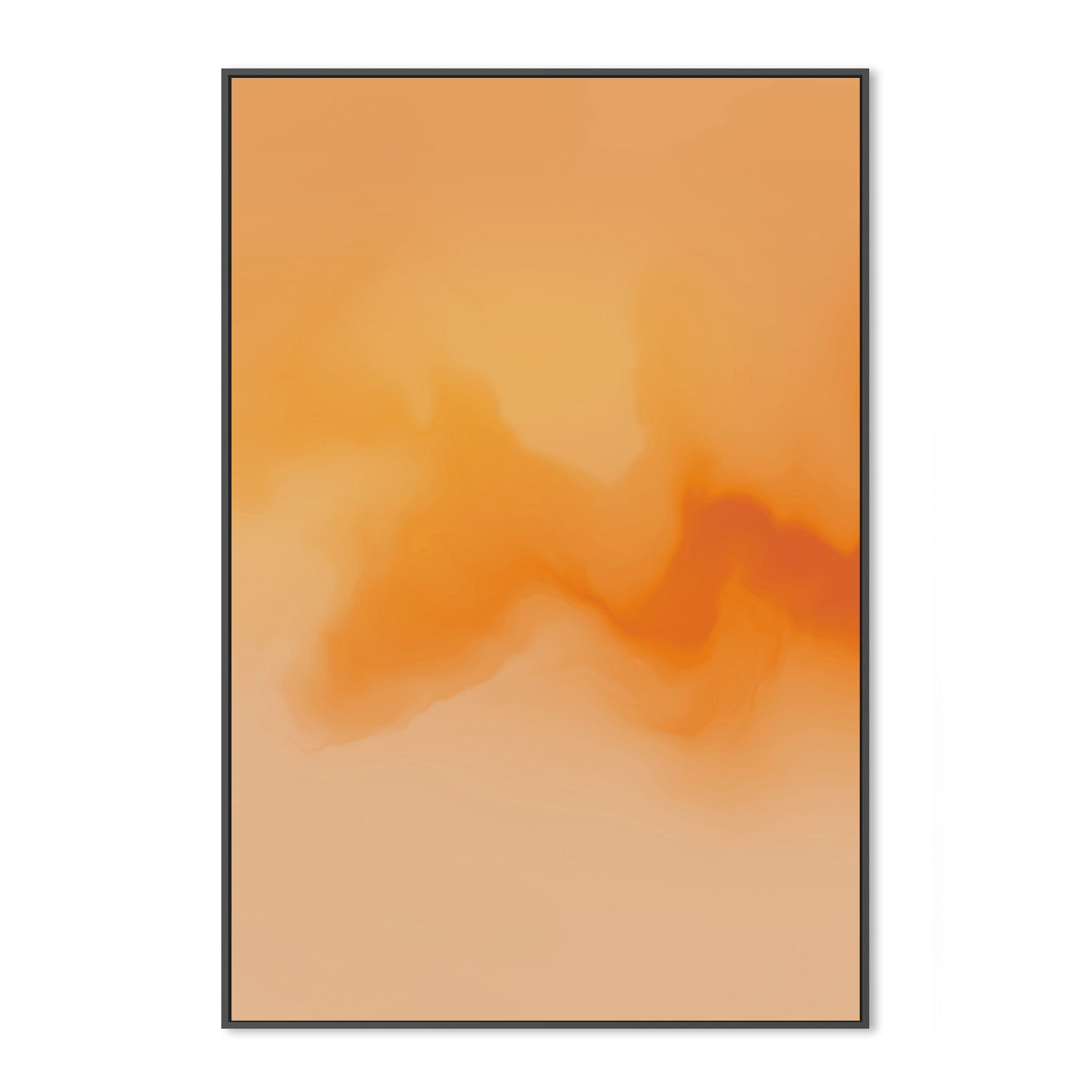 wall-art-print-canvas-poster-framed-Back In Chicago, Orange Abstract , By Karine Tonial Grimm-3