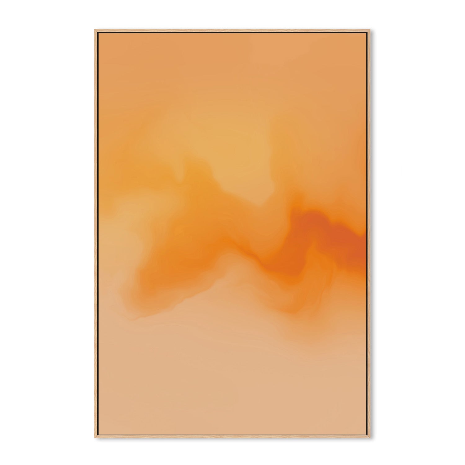 wall-art-print-canvas-poster-framed-Back In Chicago, Orange Abstract , By Karine Tonial Grimm-4