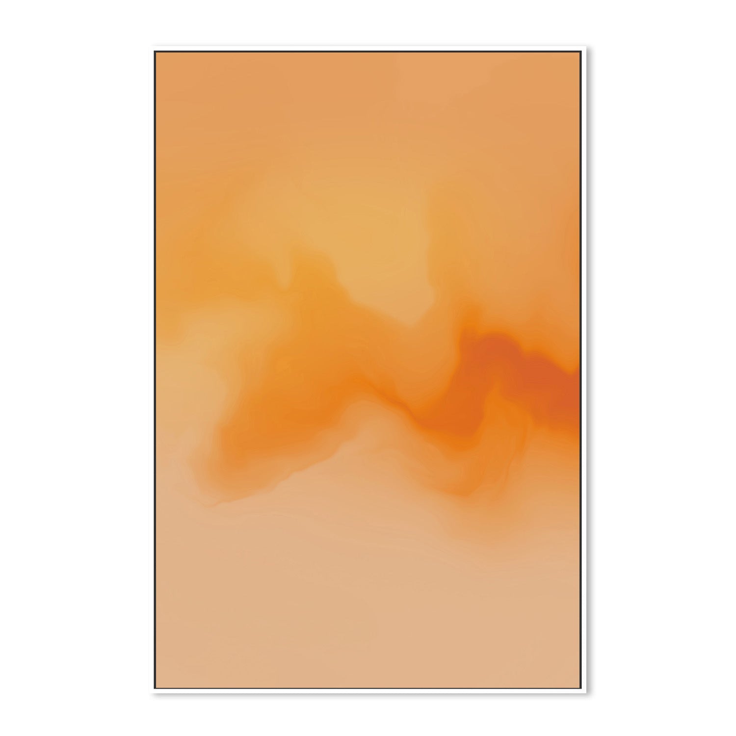 wall-art-print-canvas-poster-framed-Back In Chicago, Orange Abstract , By Karine Tonial Grimm-5