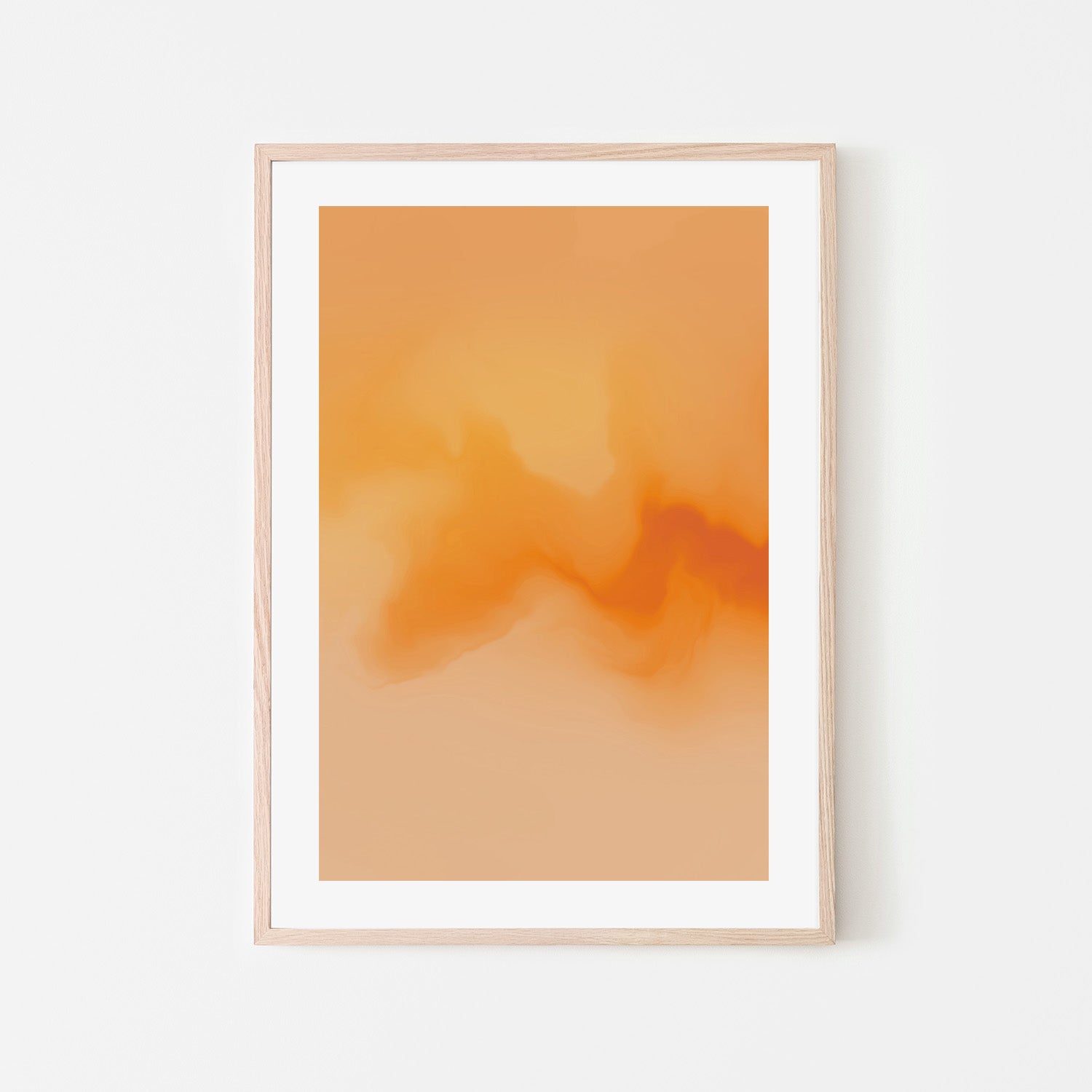 wall-art-print-canvas-poster-framed-Back In Chicago, Orange Abstract , By Karine Tonial Grimm-6