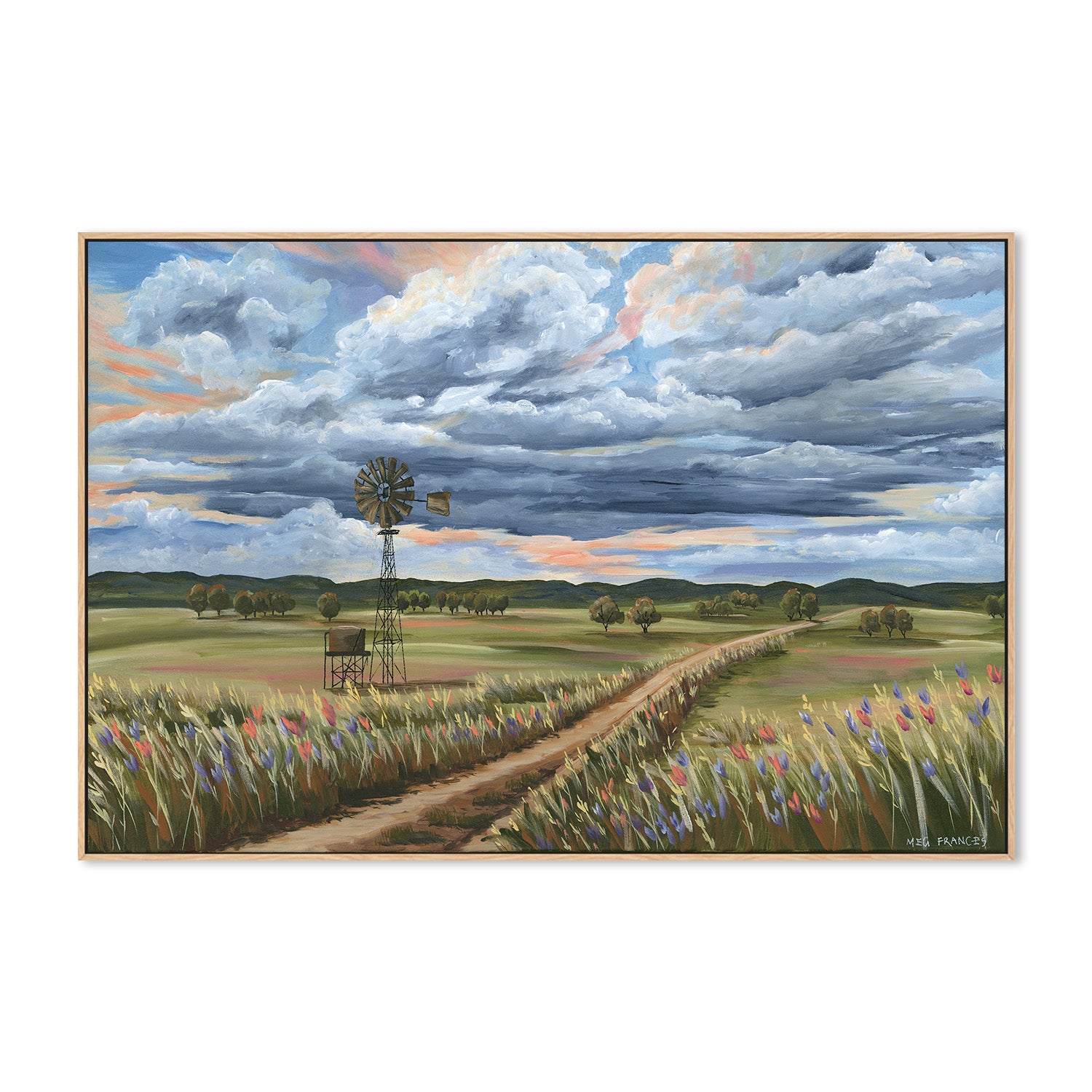 wall-art-print-canvas-poster-framed-Back Road, Style A , By Meg Frances-4