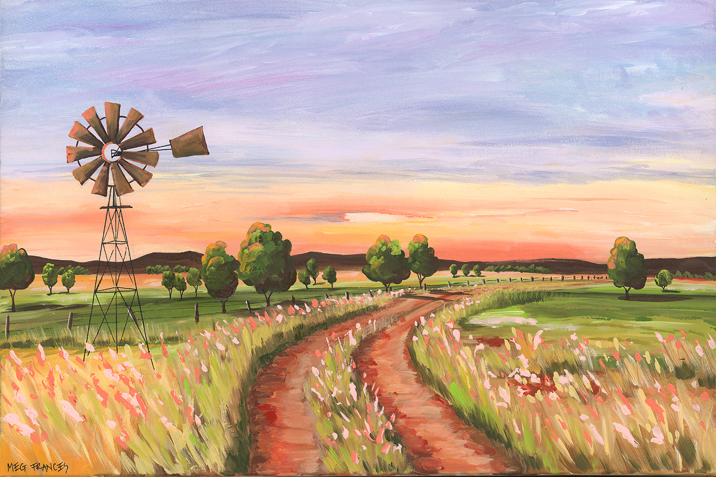 wall-art-print-canvas-poster-framed-Back Road, Style B , By Meg Frances-1