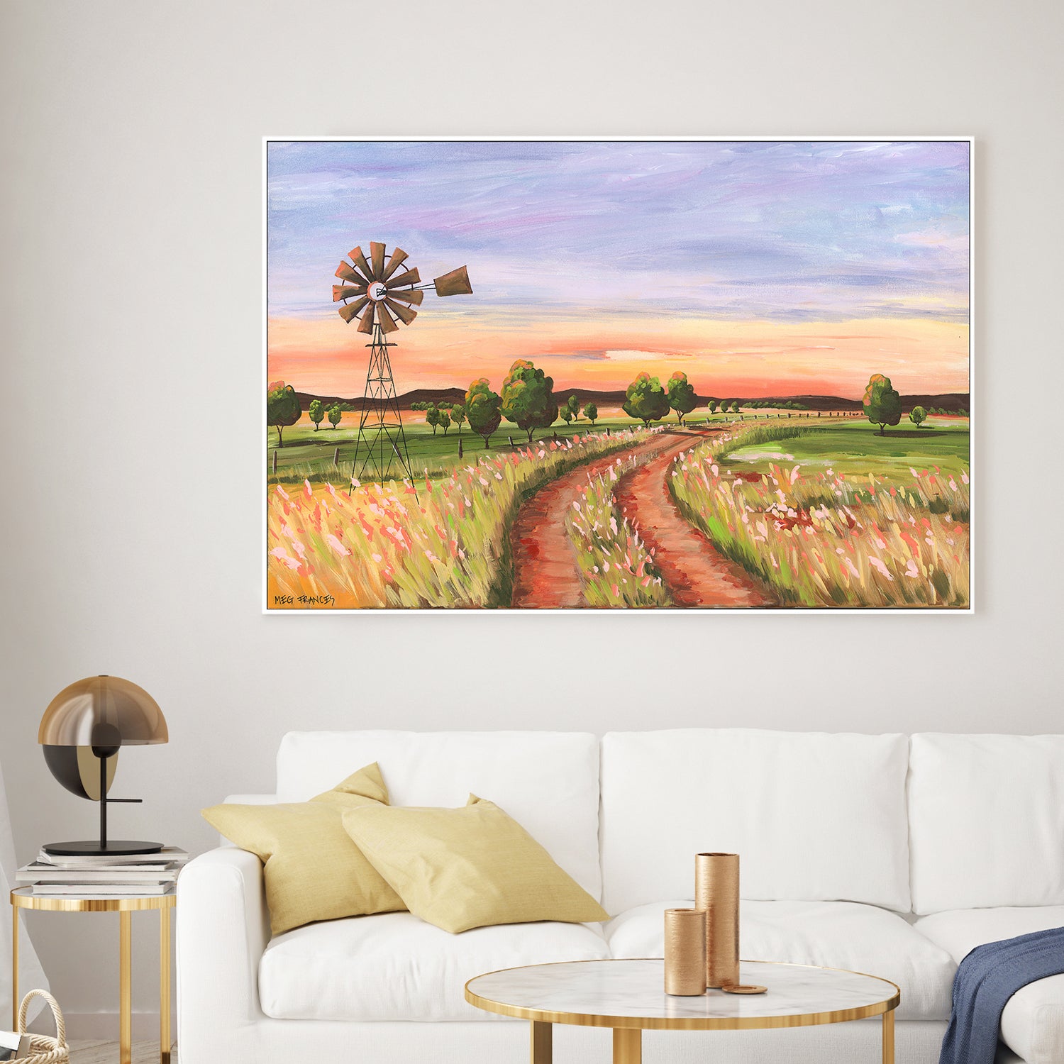 wall-art-print-canvas-poster-framed-Back Road, Style B , By Meg Frances-2