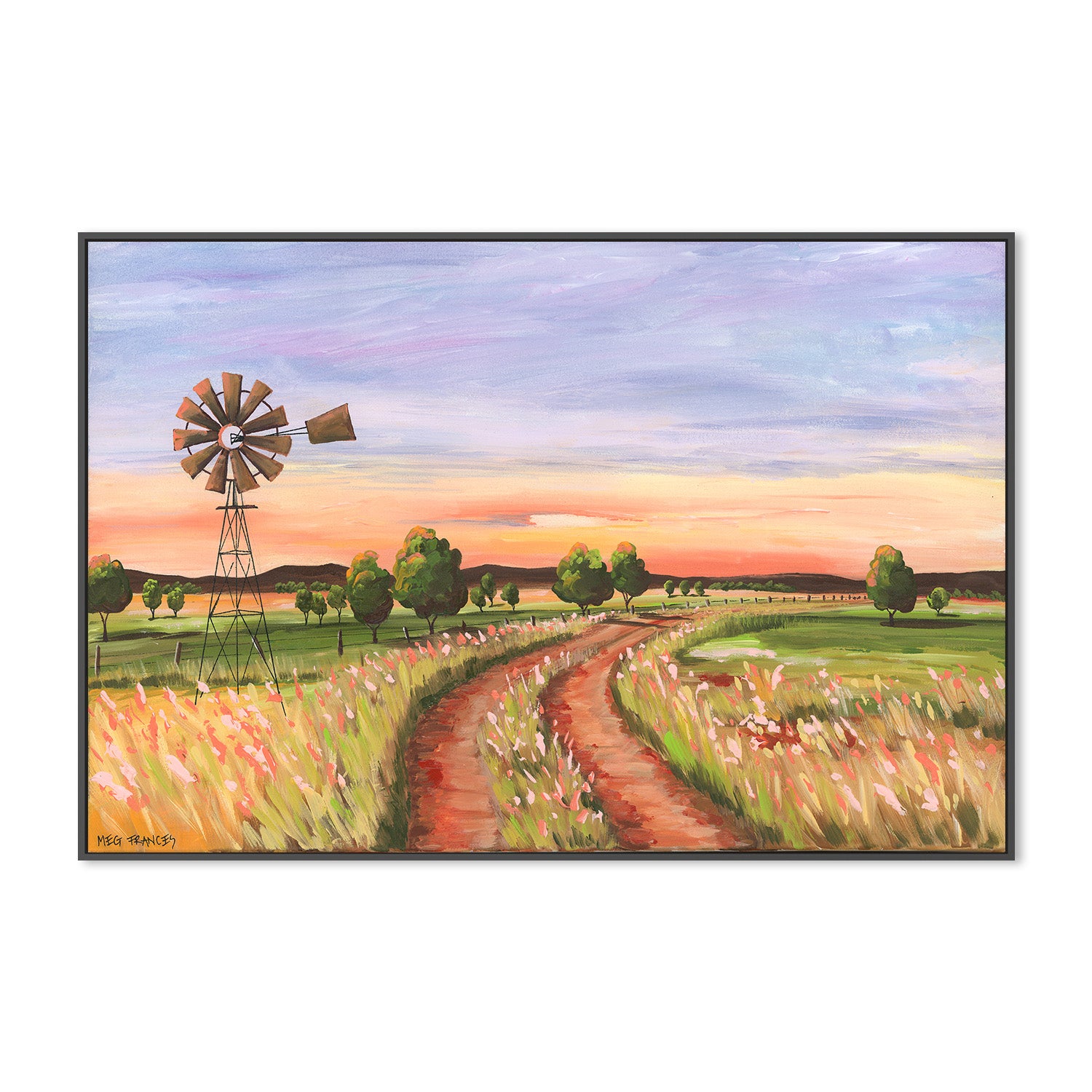 wall-art-print-canvas-poster-framed-Back Road, Style B , By Meg Frances-3